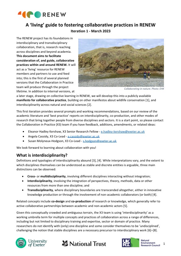 The front page of a Word document containing text and an image